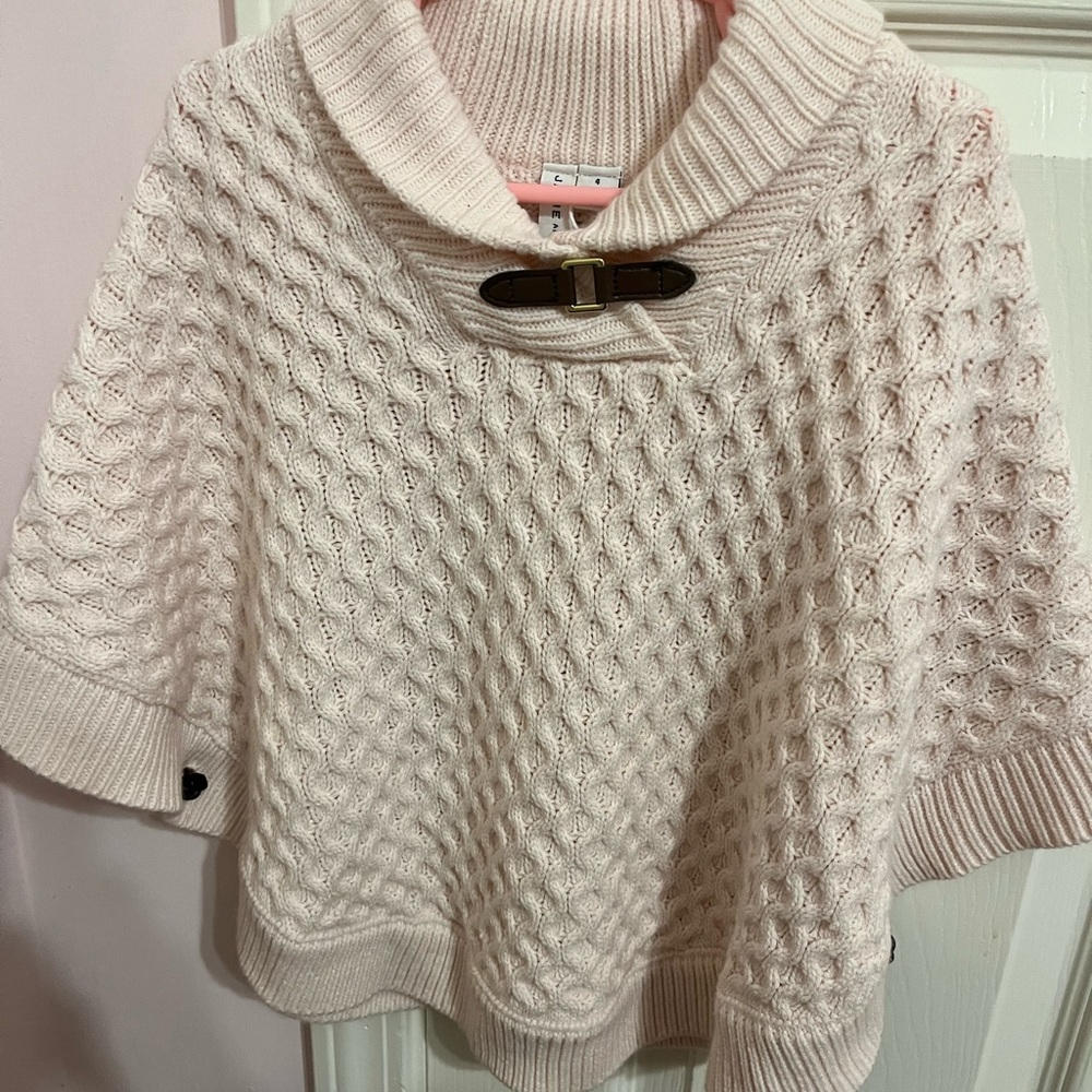 Janie & Jack Girls Cable Knit Cape - Size 4